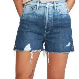 Etica Fern High Rise Cutoff Two Tone Shorts Size 29 NWT
